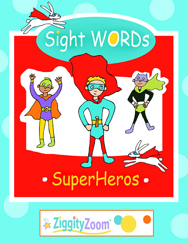 Sight Words Superheros Workbook- Activities, Word Worksheets and More