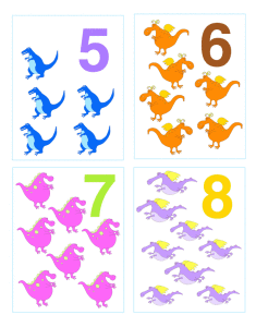 Preschool Worksheets- Number Flashcards