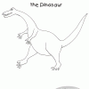 Kids Coloring Page- Dino