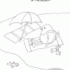 Beach Coloring Page
