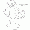 Gigglepuss Cat Coloring Page