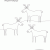 Reindeer Coloring page