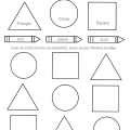 Printable Preschool Kindergarten Shapes & colors worksheet