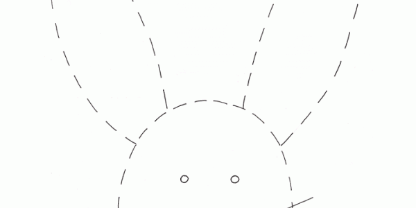Rabbit Tracing worksheet