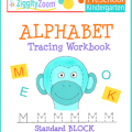 Alphabet Tracing Kindergarten Workbook