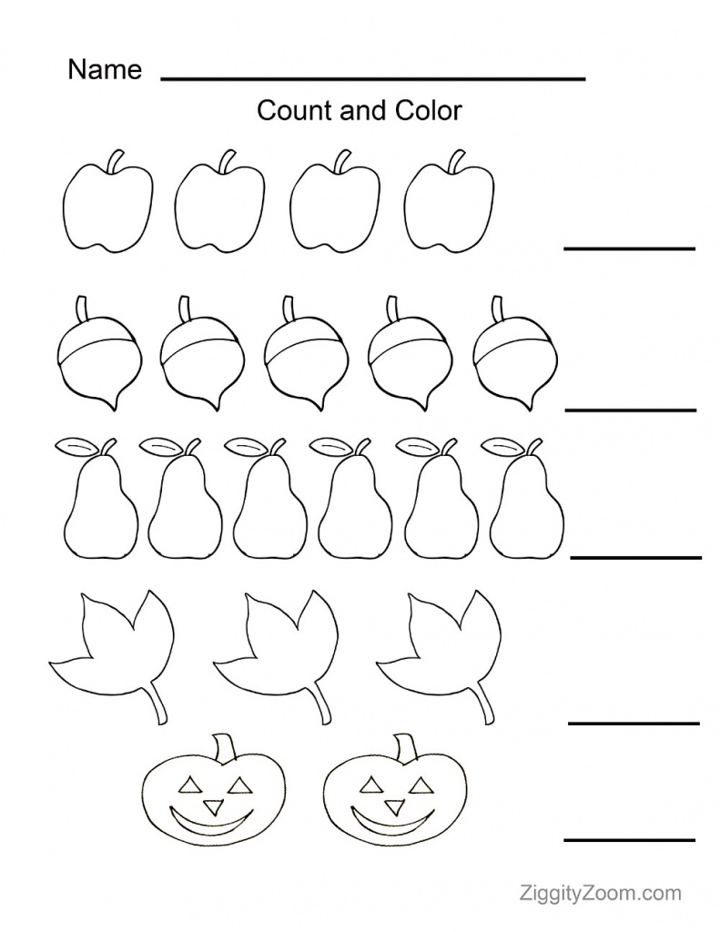 Fall Fun Math & Literacy Workbook for Kindergarten