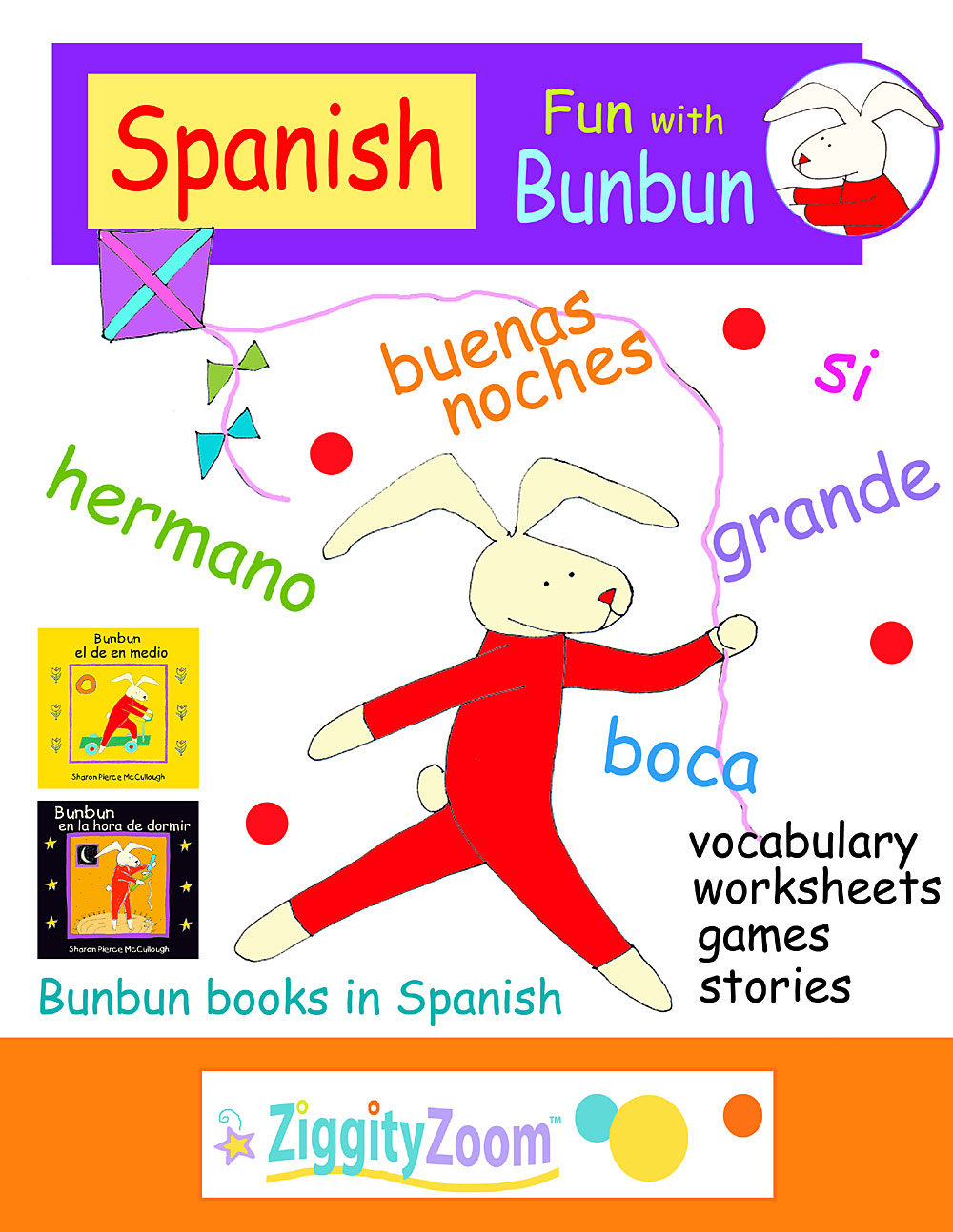 Learn Spanish for Kids Workbook- Spanish Fun with Bunbun
