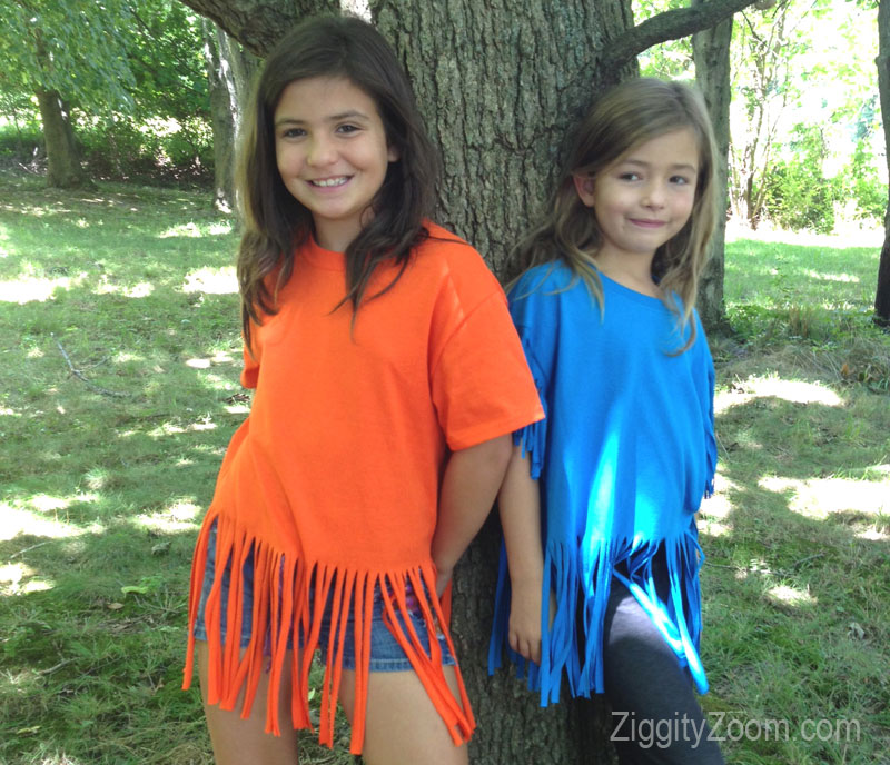 How to Make a Fringed T-shirt