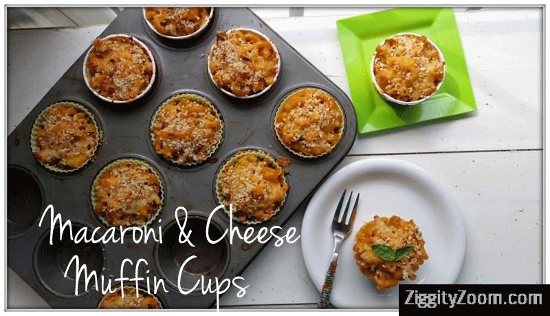 Macaroni& Cheese Muffin Cups Recipe - Kid Friendly