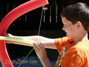 DIY Pool Noodle Bow and Arrow
