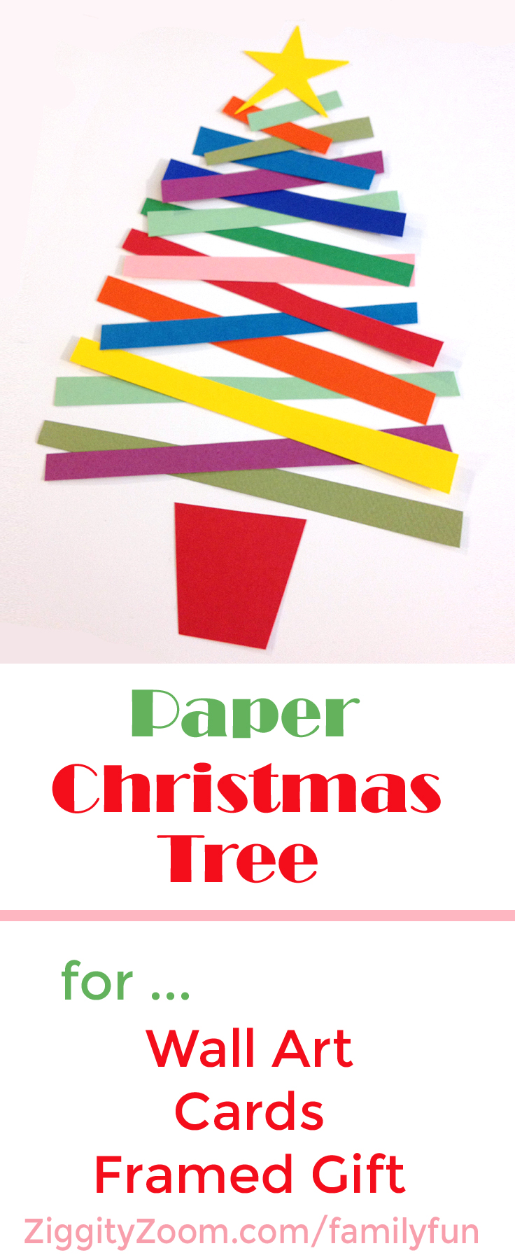 Paper Christmas Tree Craft - Ziggity Zoom Family