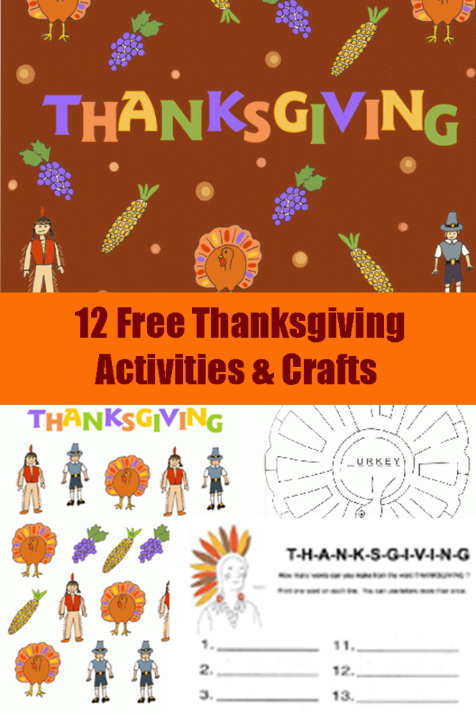 thanksgiving activities, crafts and printables