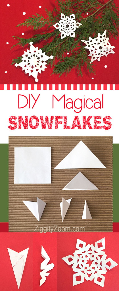 DIY paper snowflakes