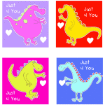 Dragon Valentine's Cards