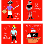 Pirate Valentine's Cards