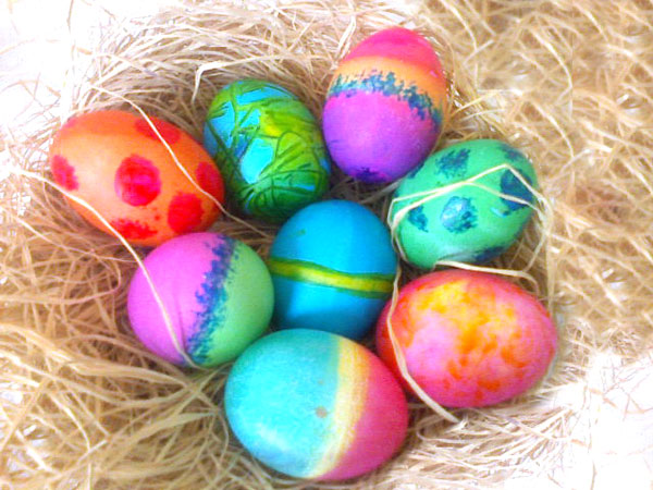 tips for coloring easter eggs