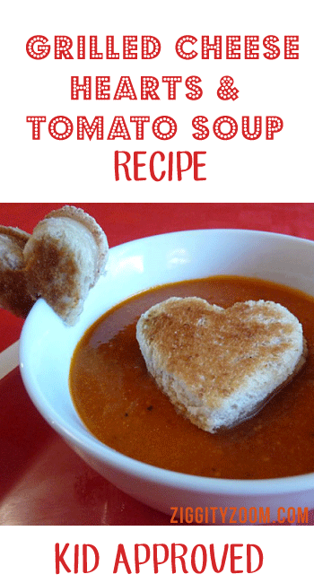 Grilled Cheese Hearts & Tomato Soup Recipe