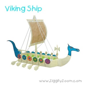 DIY Viking Ship from Recycled Items