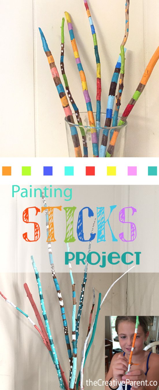 Painted Sticks Creative Project - Ziggity Zoom Family