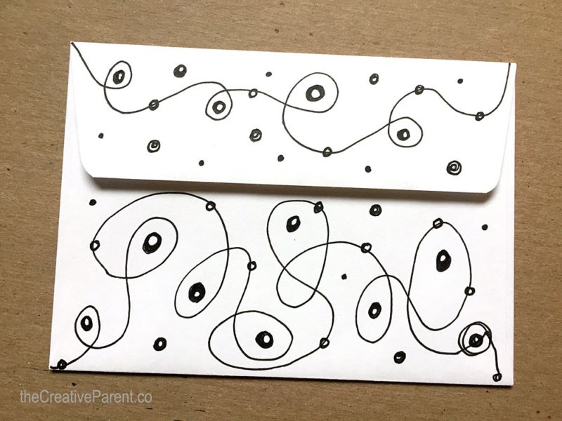 DIY Black &amp; White Note Cards - Ziggity Zoom Family