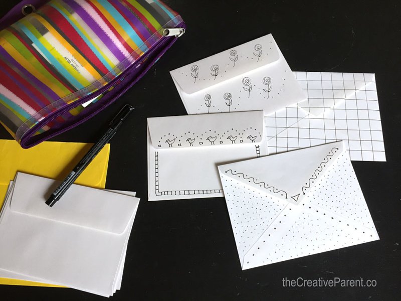 DIY Black &amp; White Note Cards - Ziggity Zoom Family