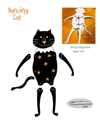 halloween diy cat craft