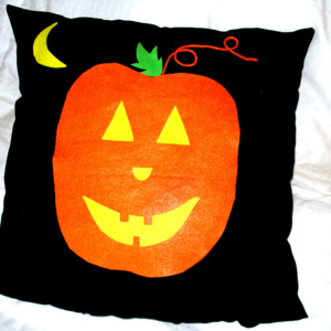 Make A No-Sew Pumpkin Pillow