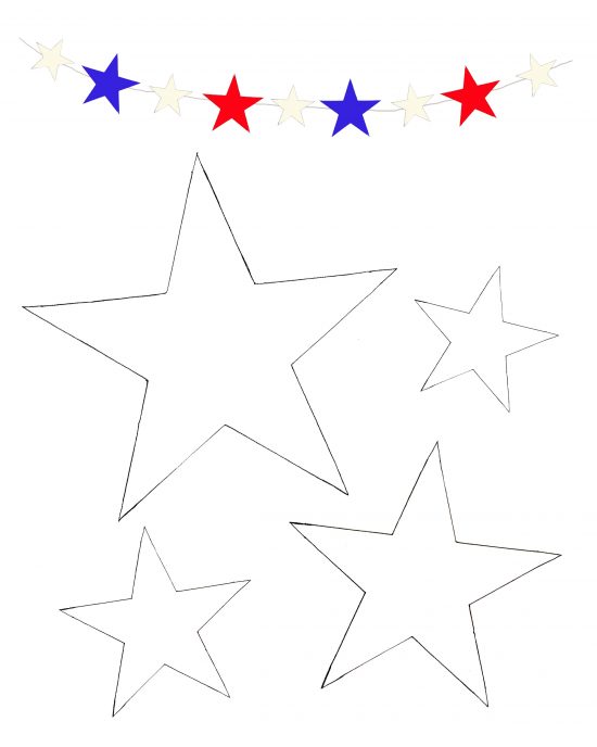 Printable Star pattern free