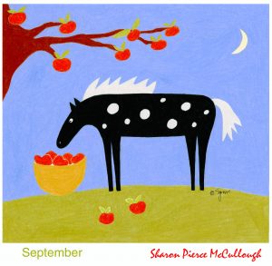 September Horse Print