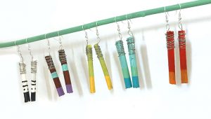 DIY Colorful Twig Earrings