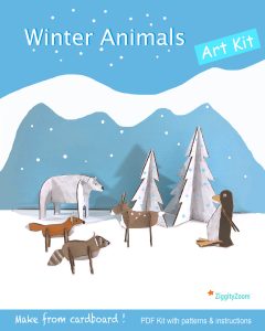 Winter Wonderland Animals PDF Art Patterns